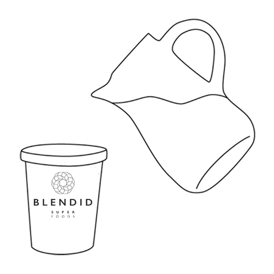 1. Open blendid  cup and fill with water